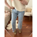 JEANS BORDADO COLORES