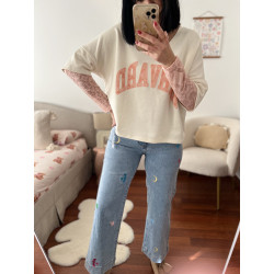 JEANS BORDADO COLORES