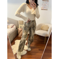 JEANS MUM ANIMAL PRINT