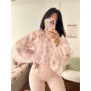 CAMISA VOLANTES ROSA