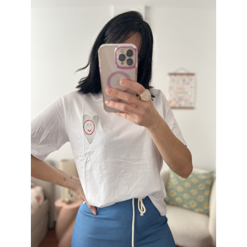 CAMISETA CORAZÓN MANGA CORTA