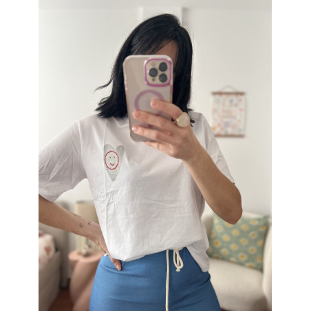 CAMISETA CORAZÓN MANGA CORTA