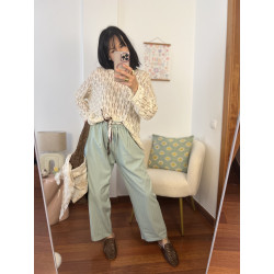 PANTALÓN VERDE AGUA CINTU
