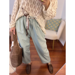 PANTALÓN VERDE AGUA CINTU
