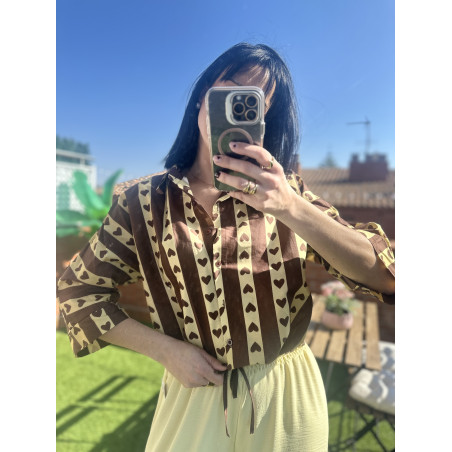 CAMISA RAYAS CORAZÓN