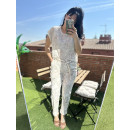 PANTALÓN BEIGE FLORES