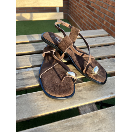 SANDALIA PLANA MOKA