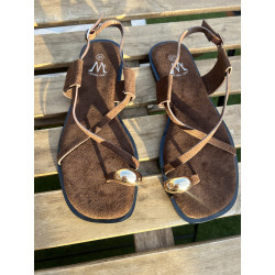 SANDALIA PLANA MOKA
