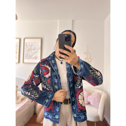 CHAQUETA ESTAMPADA MARINO
