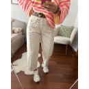 PANTALÓN TACHAS BEIGE