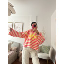 SUDADERA RAYAS NEW YORK