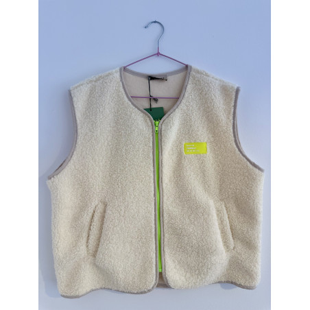 CHALECO BORREGO BEIGE
