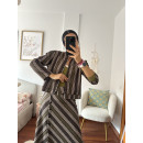 CHAQUETA CHOCO RAYAS