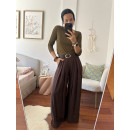 PANT PALAZZO CHOCO